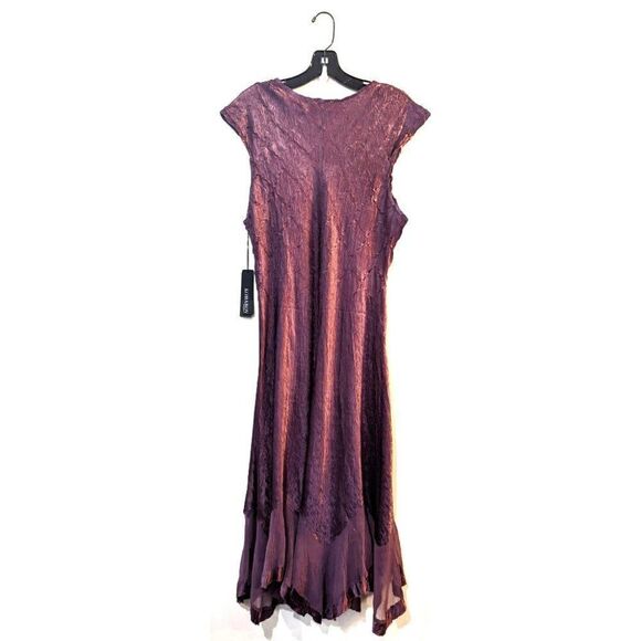 Nwt Komarov | Charmeuse Occasion Dress in Aubergine - Picture 3 of 9